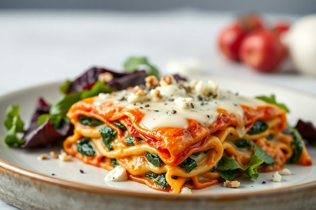 Lasagna gourmet: radicchio, noci e gorgonzola per un piatto da innamorarsi al primo assaggio