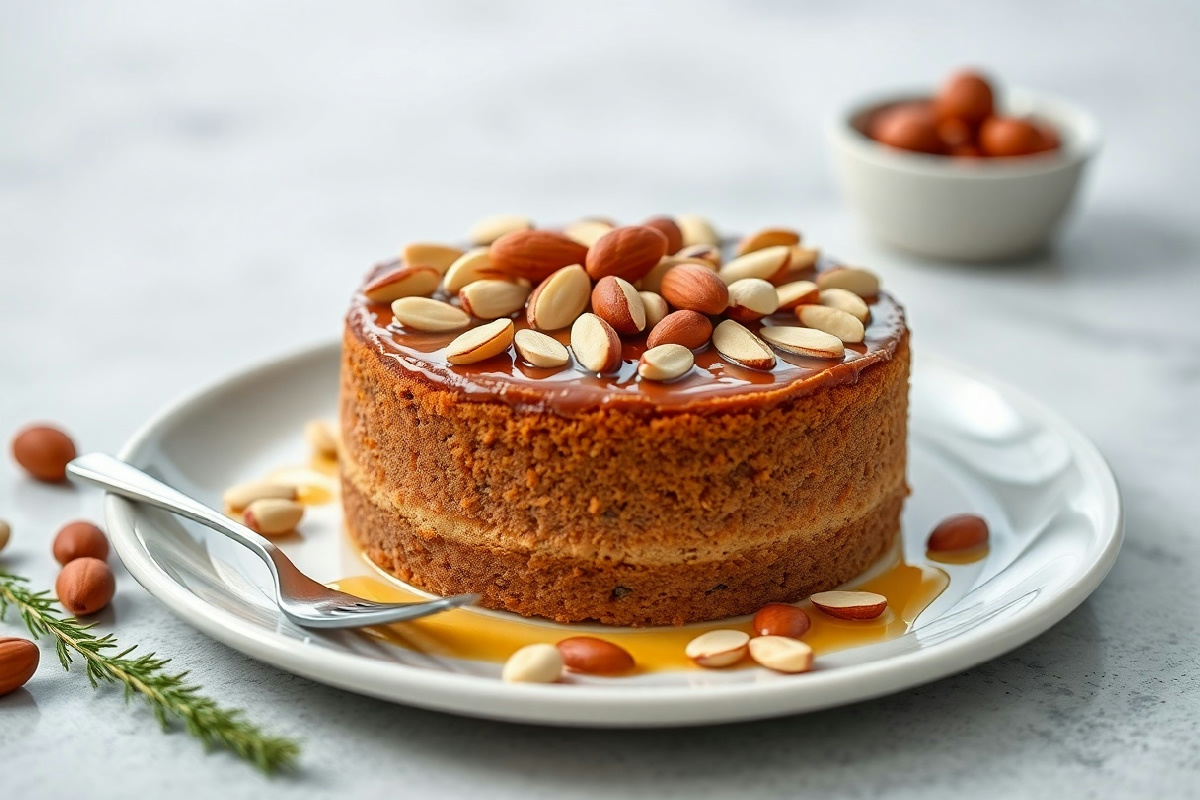Un dolce da chef per la generazione moderna: torta sacher con mandorle croccanti e olio pregiato